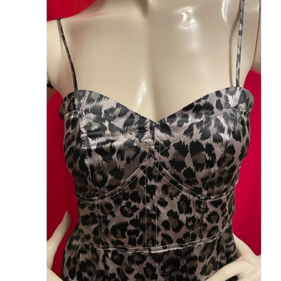 Leopard Print Corset Wiggle Dress Size Small - Picture 4 of 6
